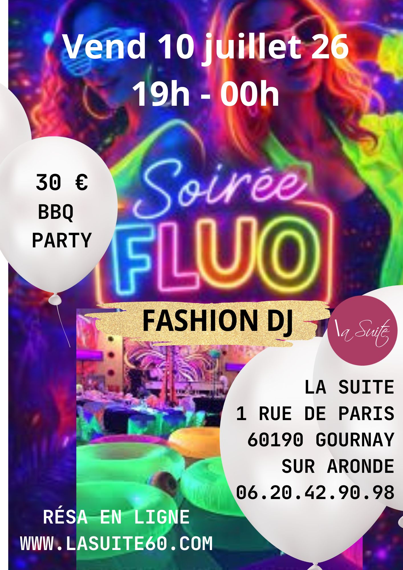 Flyer Vend 10 juillet 26 - soirée Fluo